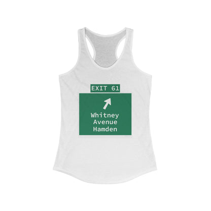 Vintage WCP Exit 61 Sign Women's Ideal Racerback Tank Top