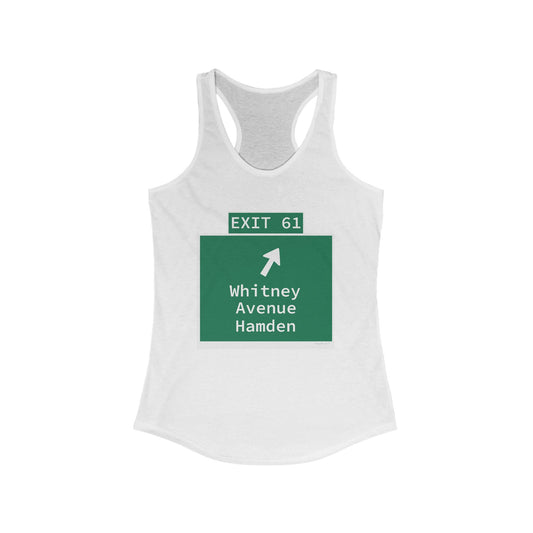 Vintage WCP Exit 61 Sign Women's Ideal Racerback Tank Top