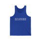 Just a kid from Killingworth Unisex Jersey Tank