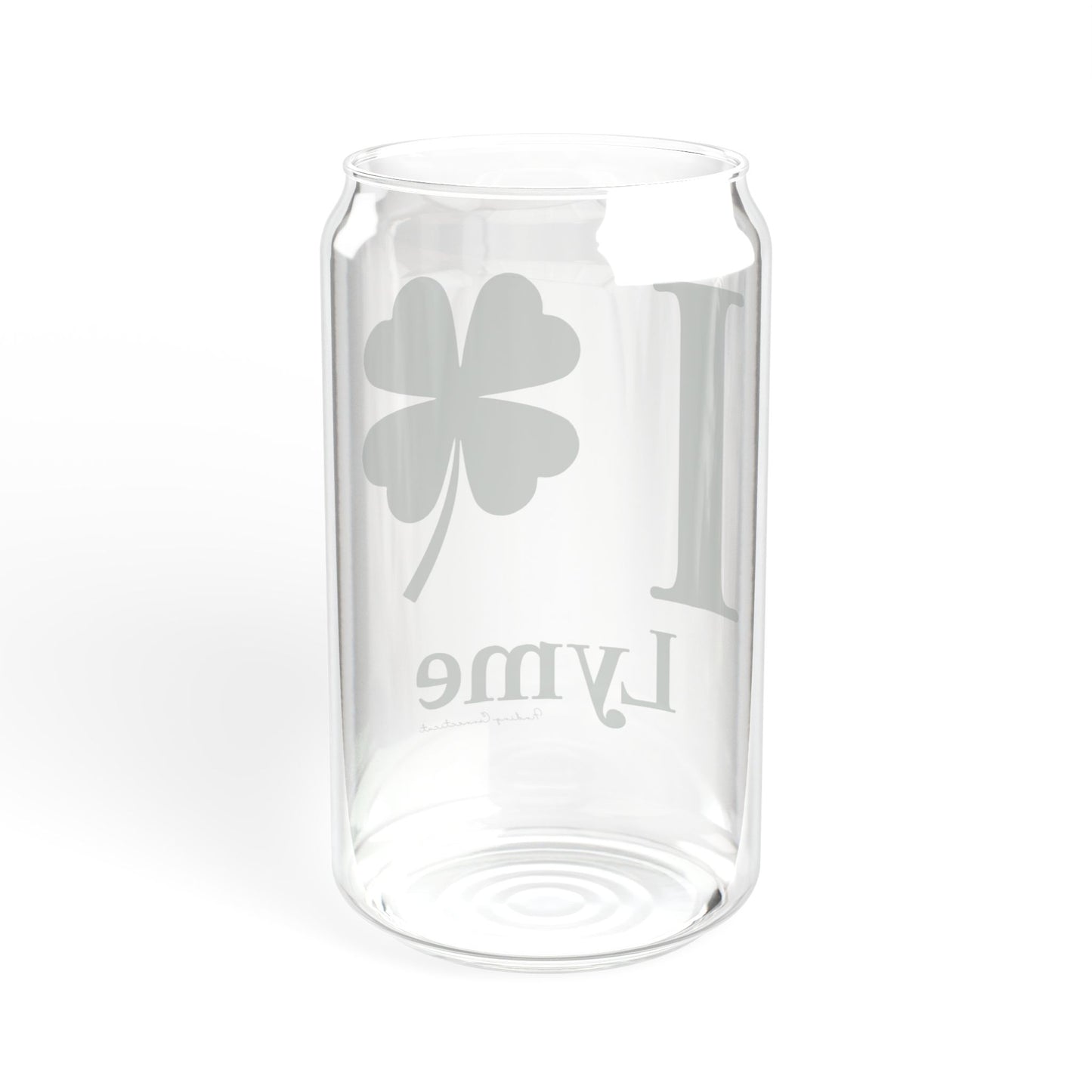 I Clover Lyme Sipper Glass, 16oz