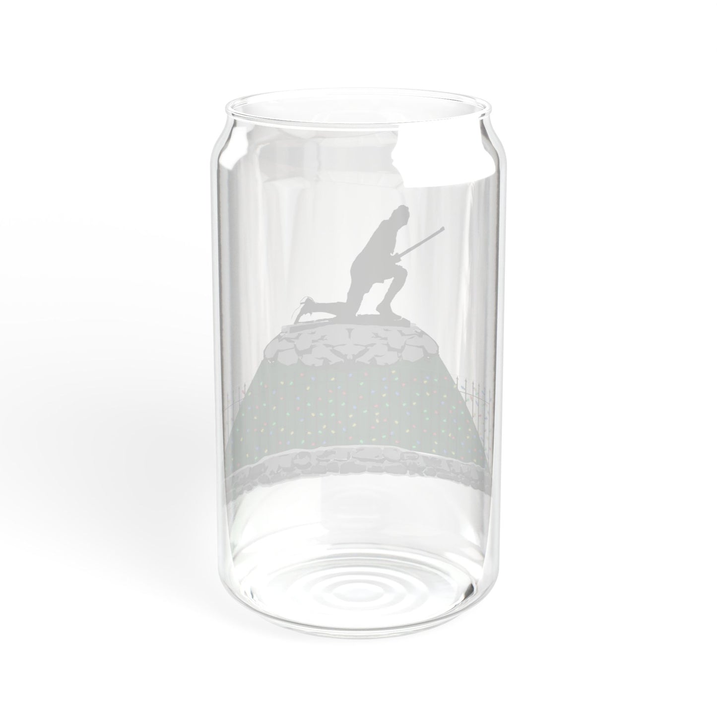 Minuteman Holiday Lights Sipper Glass, 16oz