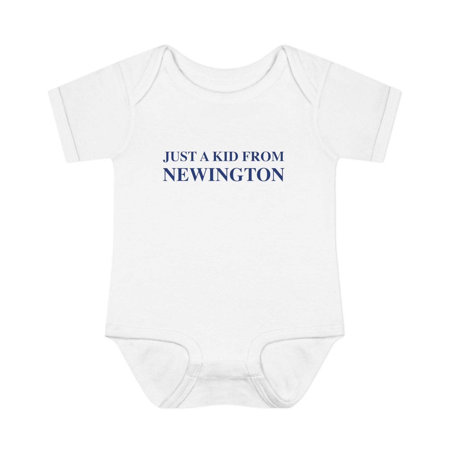 Just a kid from Newington Infant Baby Rib Bodysuit
