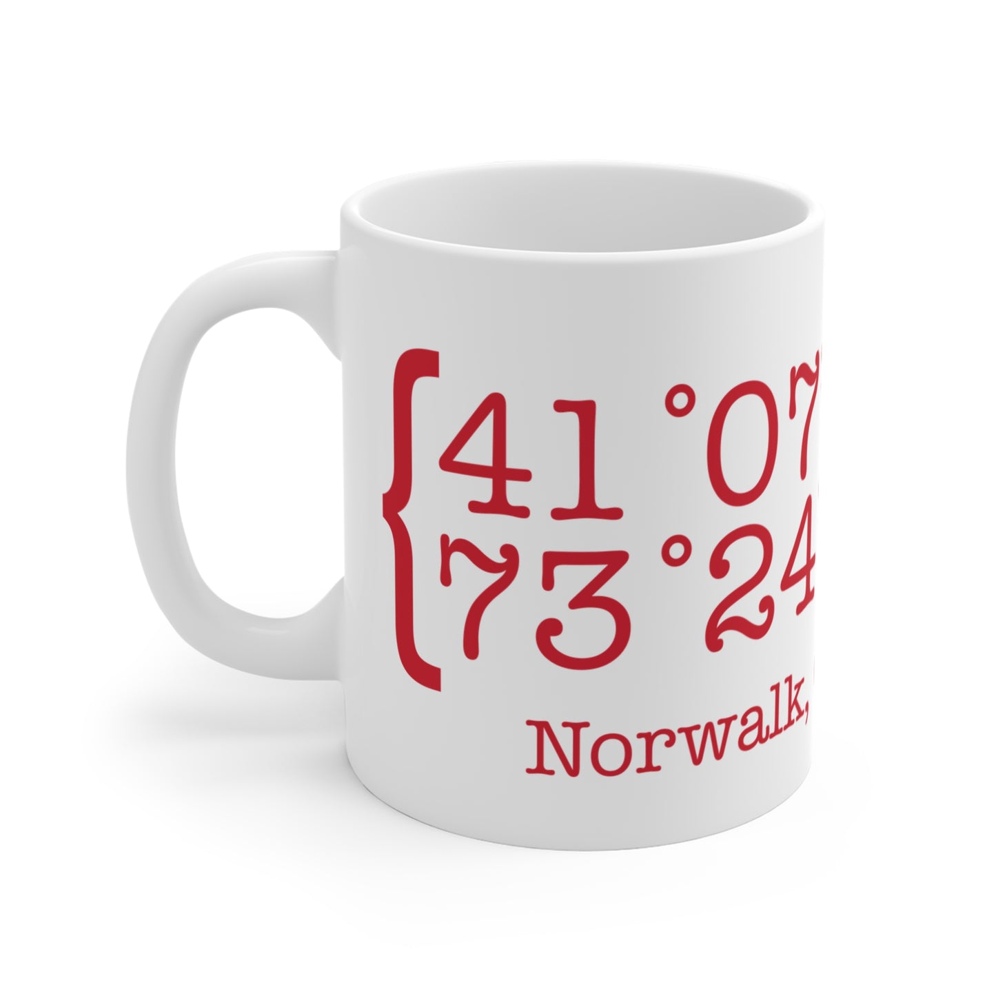 Norwalk Coordinates Mug 11oz