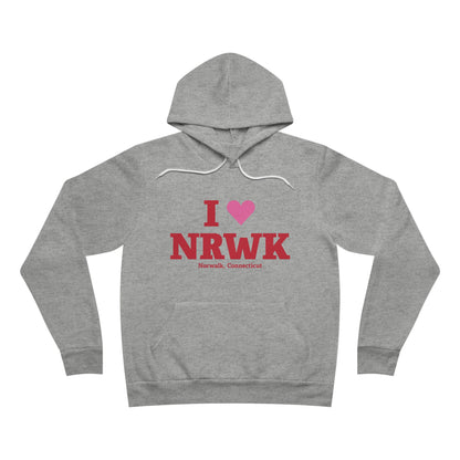 I Heart NRWK Unisex Sponge Fleece Pullover Hoodie
