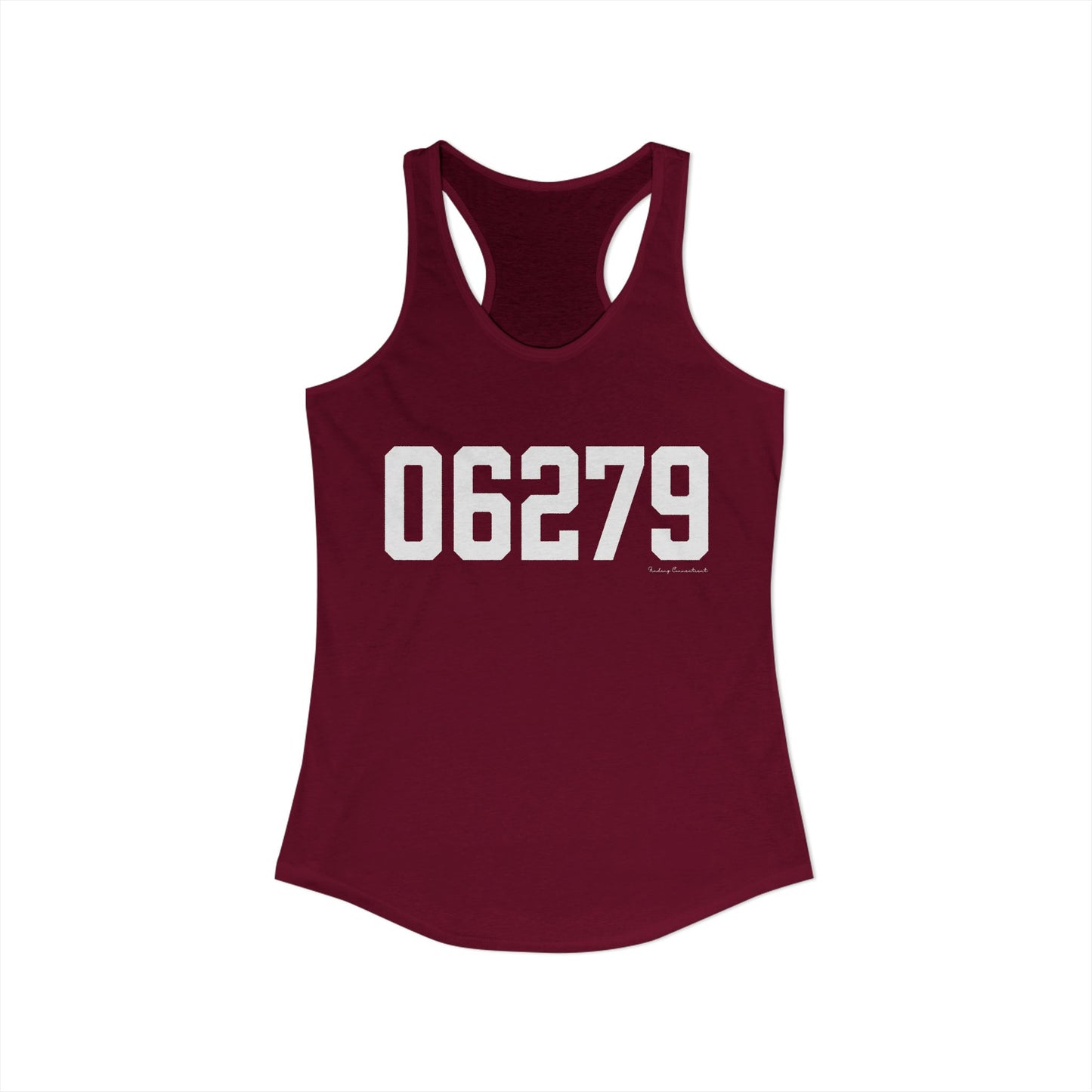 06279 Willington CT Zip Code Women's Ideal Racerback Tank Top