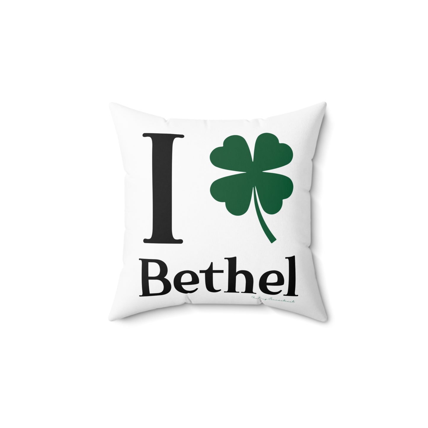 I Clover Bethel Spun Polyester Square Pillow