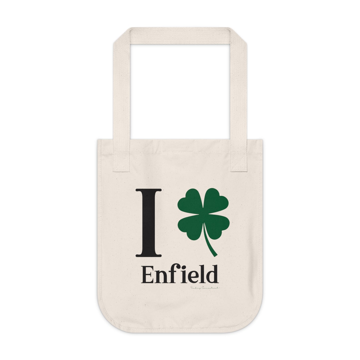 I Clover Enfield  Organic Canvas Tote Bag