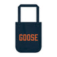 Goose Zip Code - Orange & Green Organic Canvas Tote Bag