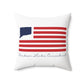 Windsor Locks Connecticut Flag Spun Polyester Square Pillow