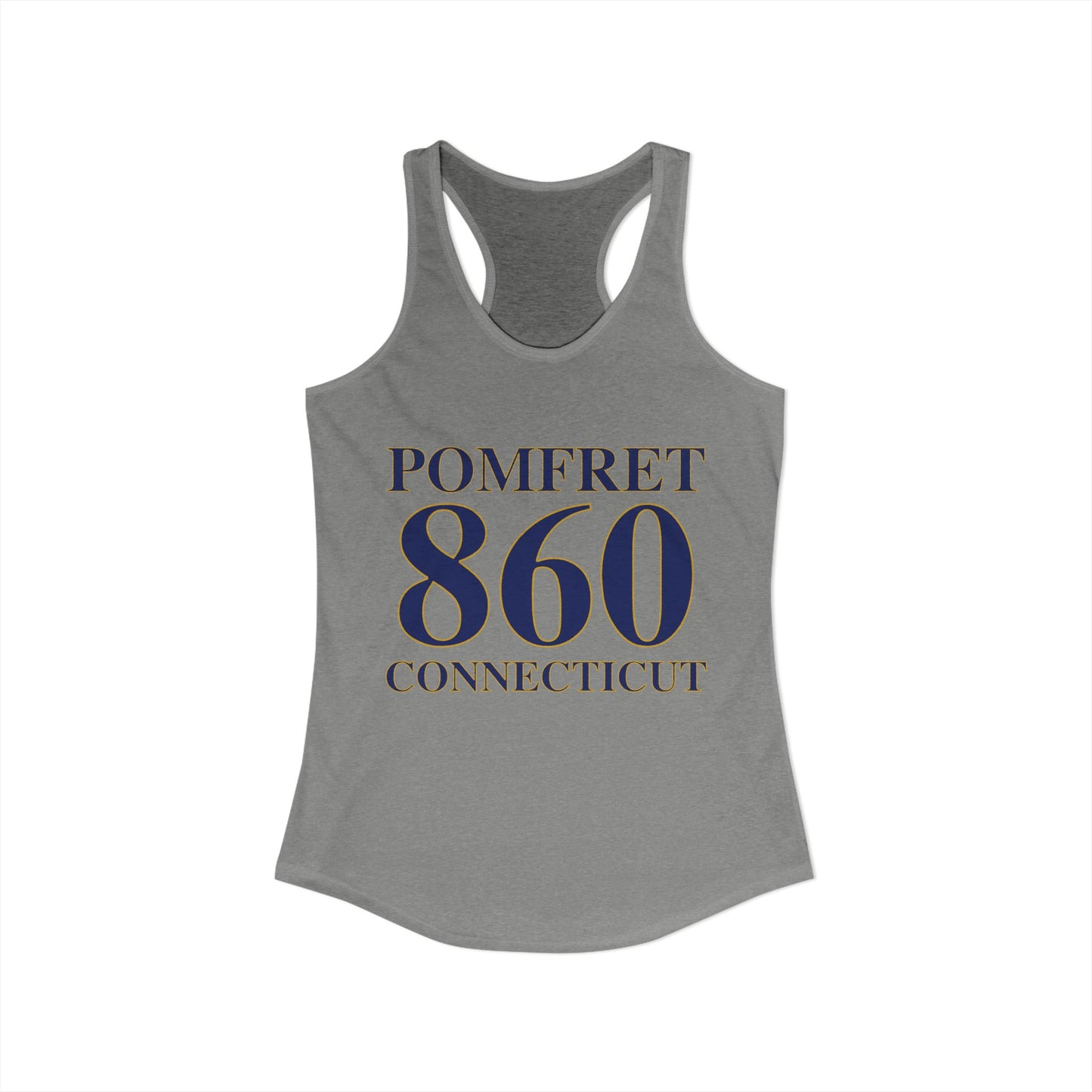 Pomfret 860 Connecticut Women's Ideal Racerback Tank Top