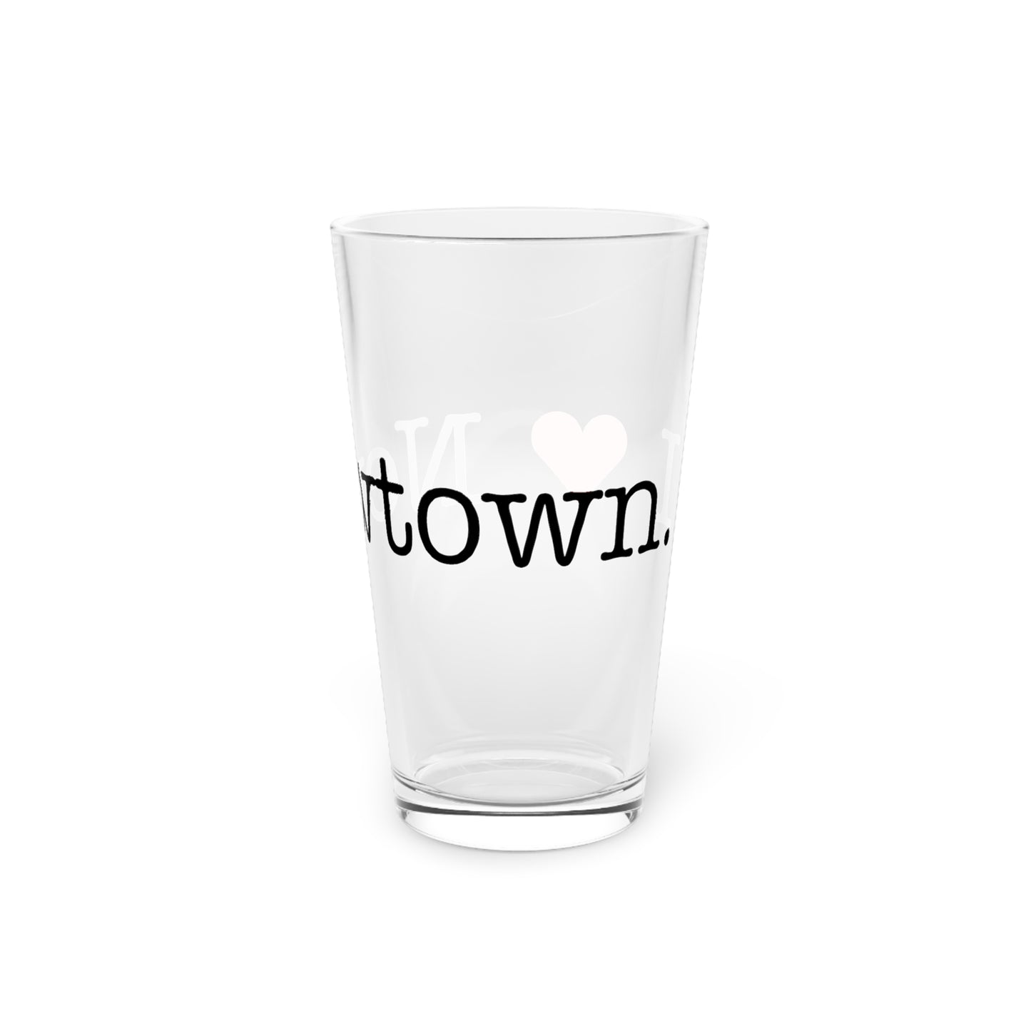 I Heart Newtown. Pint Glass, 16oz