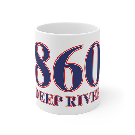 860 Deep River Red, White & Blue Mug 11oz