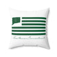 New Haven Connecticut St. Patrick’s Day Flag Spun Polyester Square Pillow