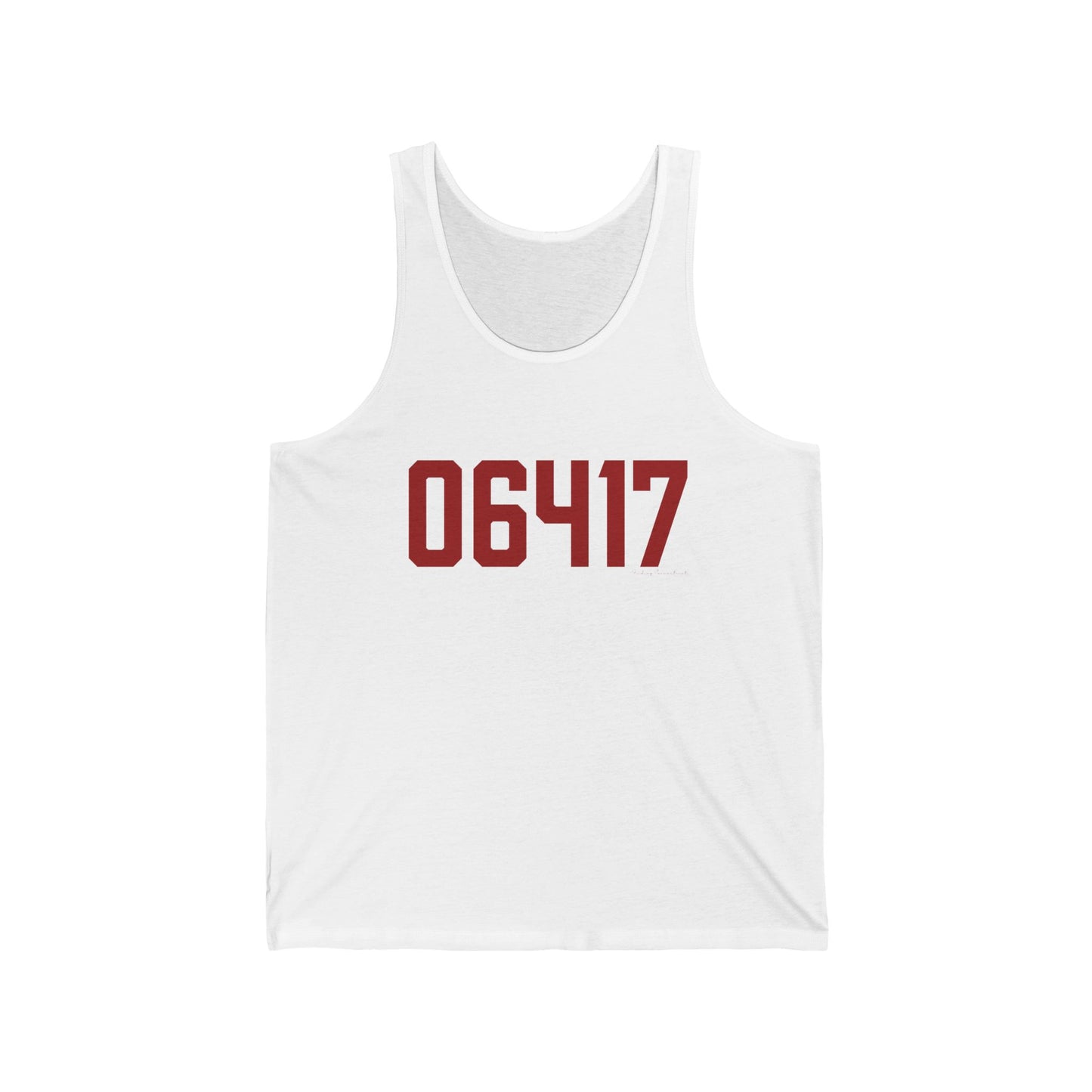 06417 Deep River Connecticut Zip Code Unisex Jersey Tank Top