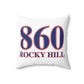 860 Rocky Hill Red, White & Blue Spun Polyester Square Pillow