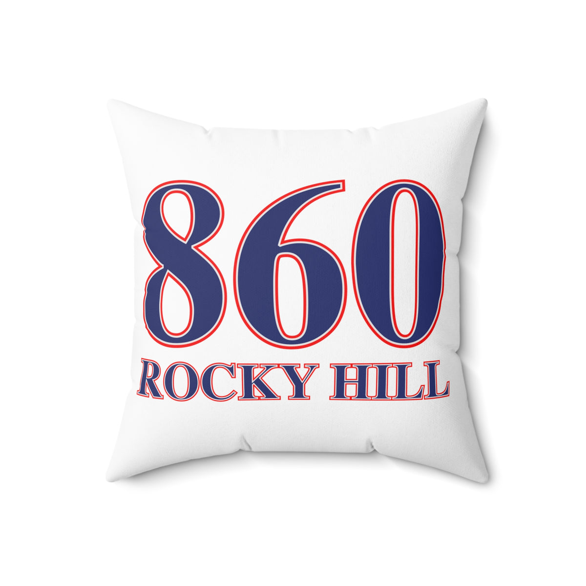 860 Rocky Hill Red, White & Blue Spun Polyester Square Pillow