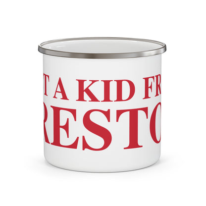 Just a kid from Preston  Enamel Camping Mug