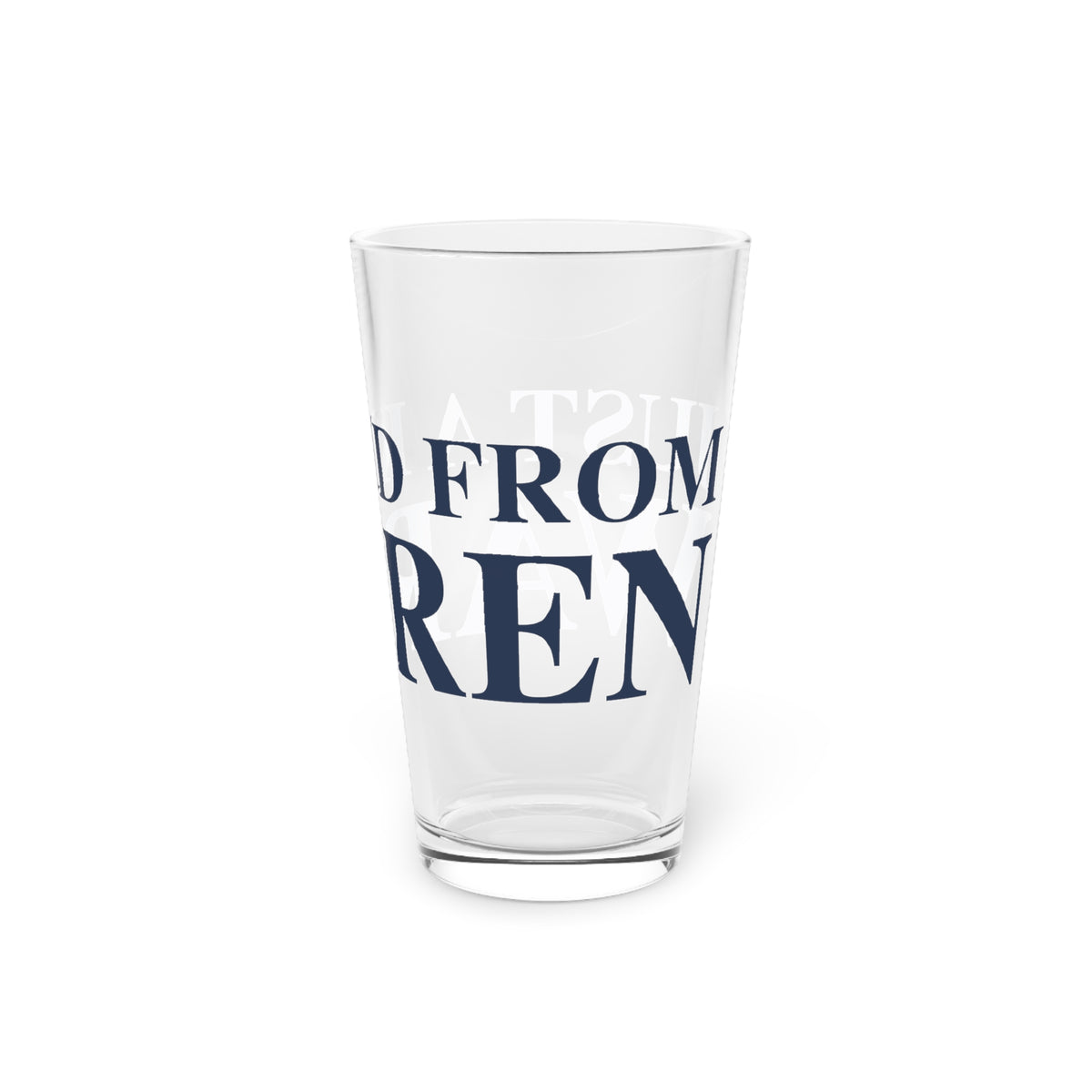 Just a kid from Warren Pint Glass, 16oz