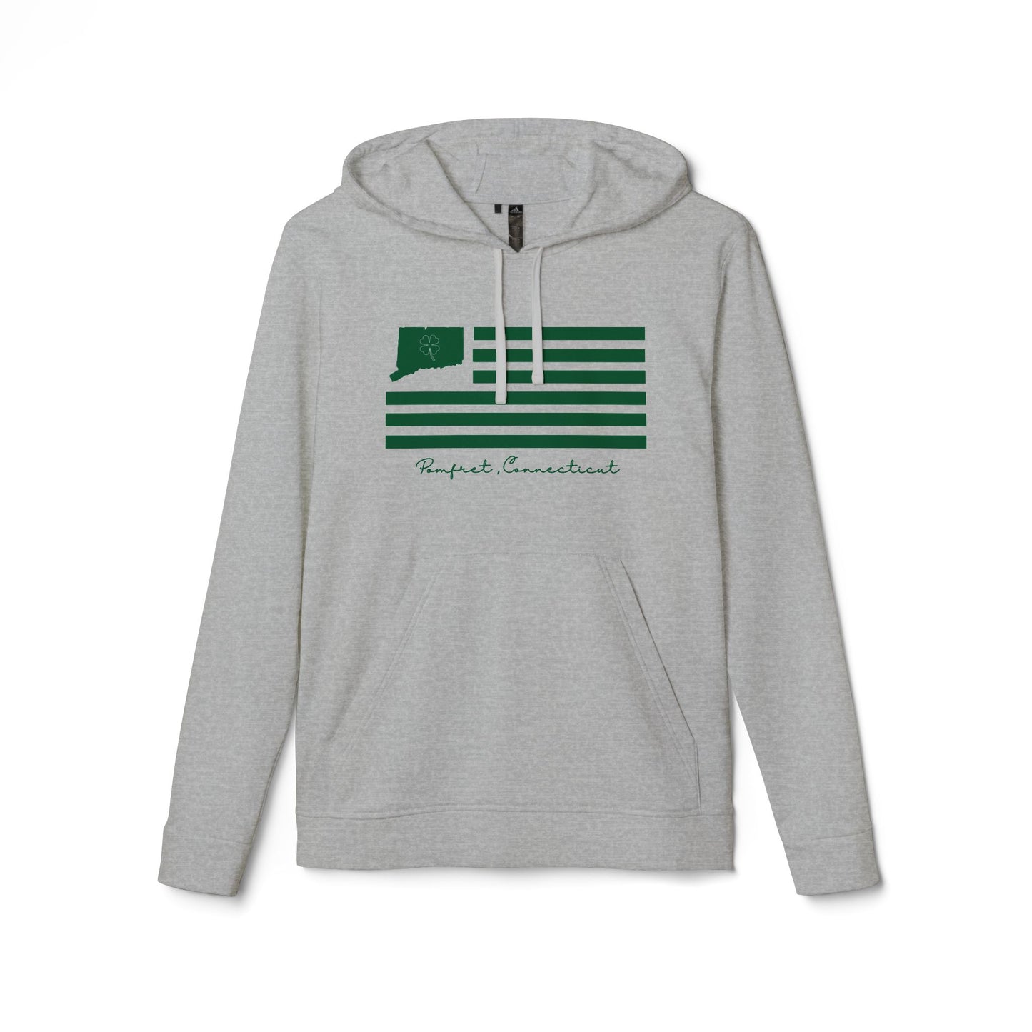 Pomfret Connecticut St. Patrick’s Day Flag adidas Unisex Fleece Hoodie