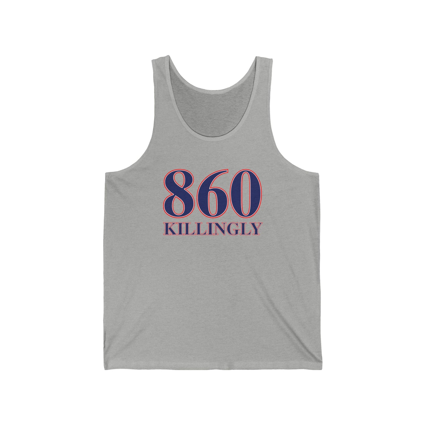 860 Killingly Red White & Blue Unisex Jersey Tank Top