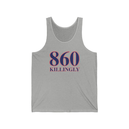 860 Killingly Red White & Blue Unisex Jersey Tank Top