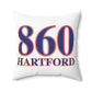860 Hartford Red, White & Blue Spun Polyester Square Pillow