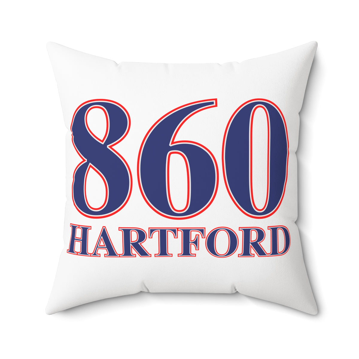 860 Hartford Red, White & Blue Spun Polyester Square Pillow