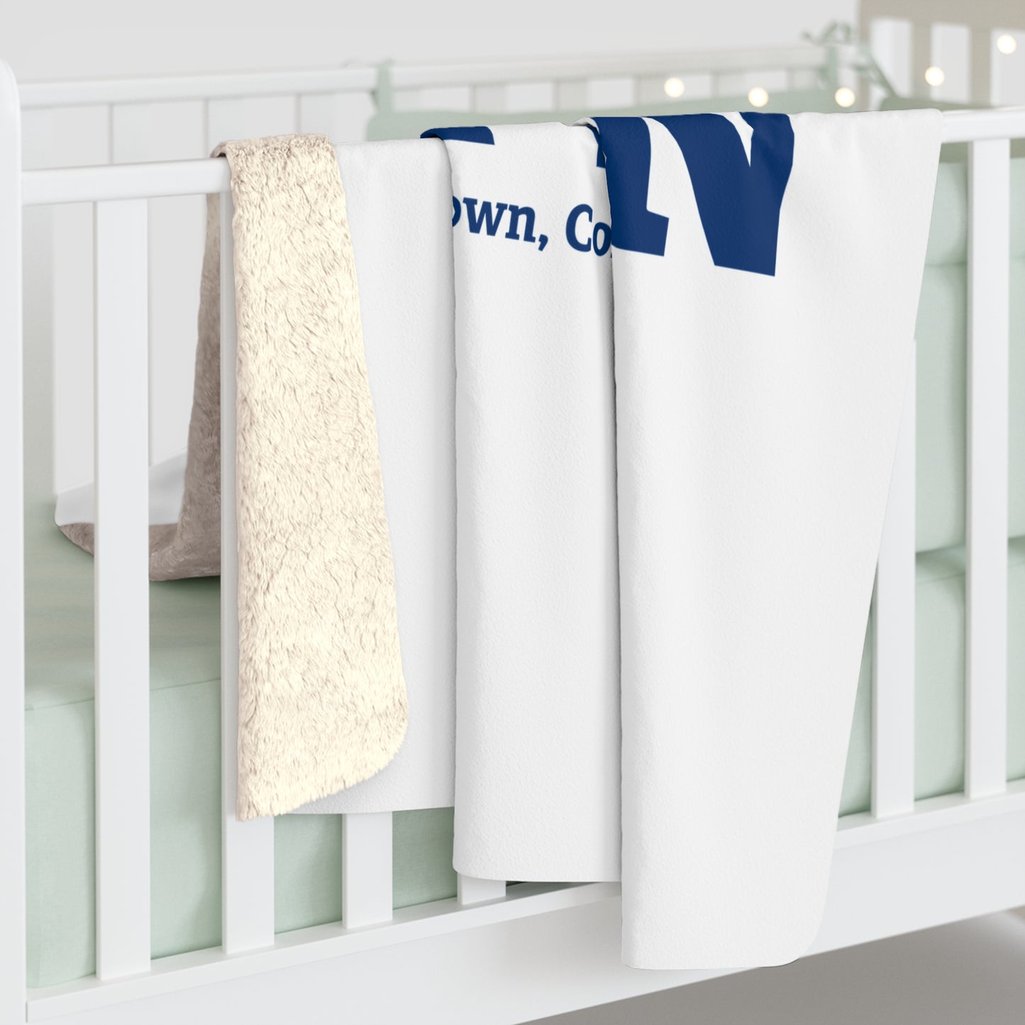 I Heart NTWN Sherpa Fleece Blanket