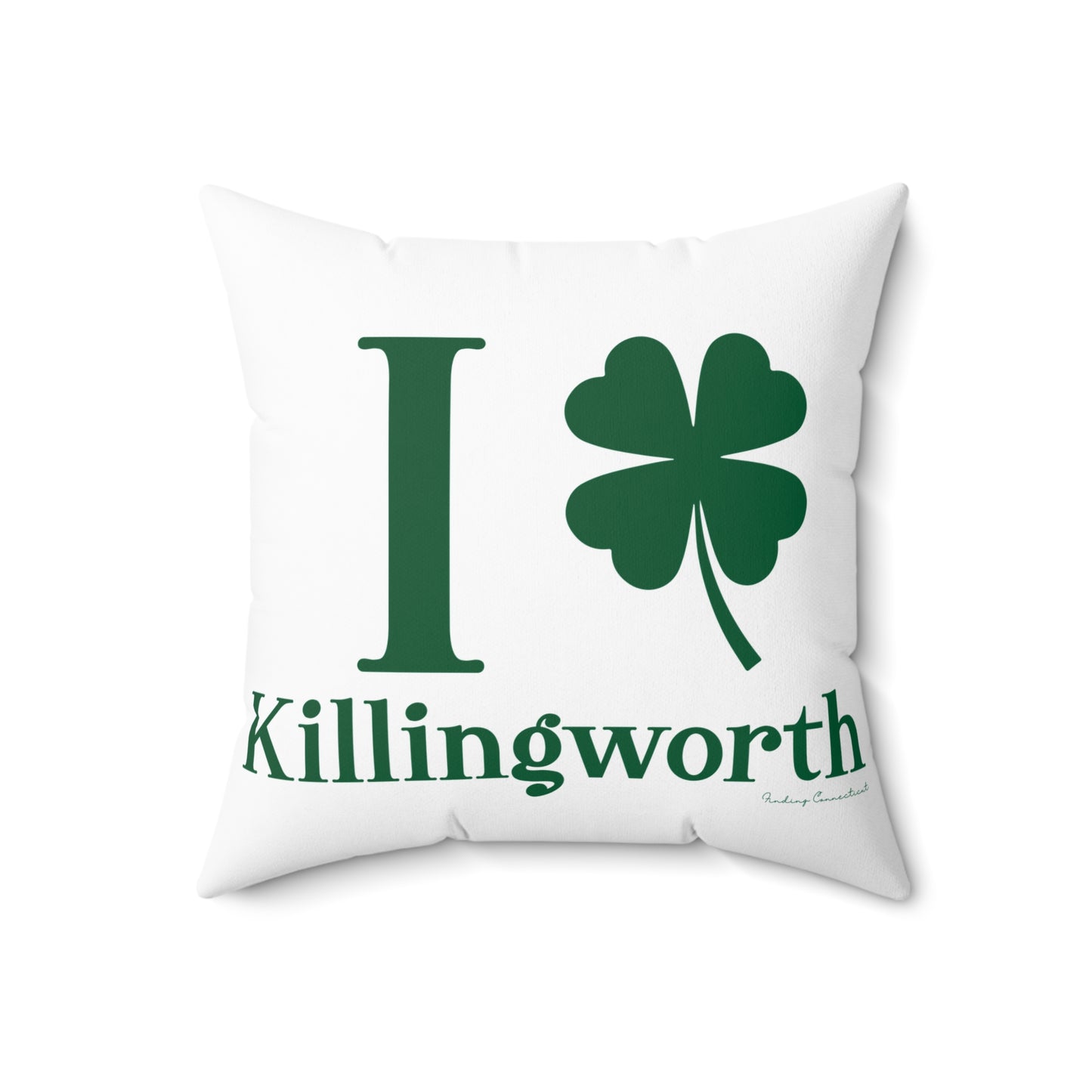 I Clover Killingworth Spun Polyester Square Pillow