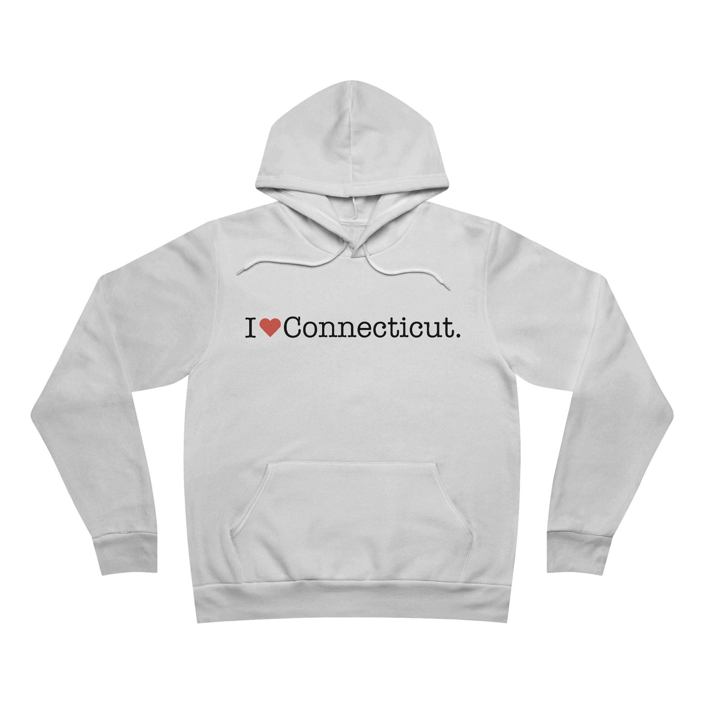 I Heart Connecticut Unisex Sponge Fleece Pullover Hoodie