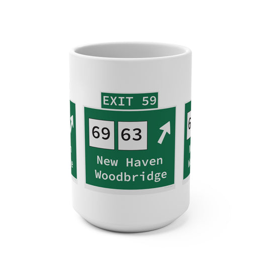 Vintage WCP Exit 59 Sign Mug 15oz