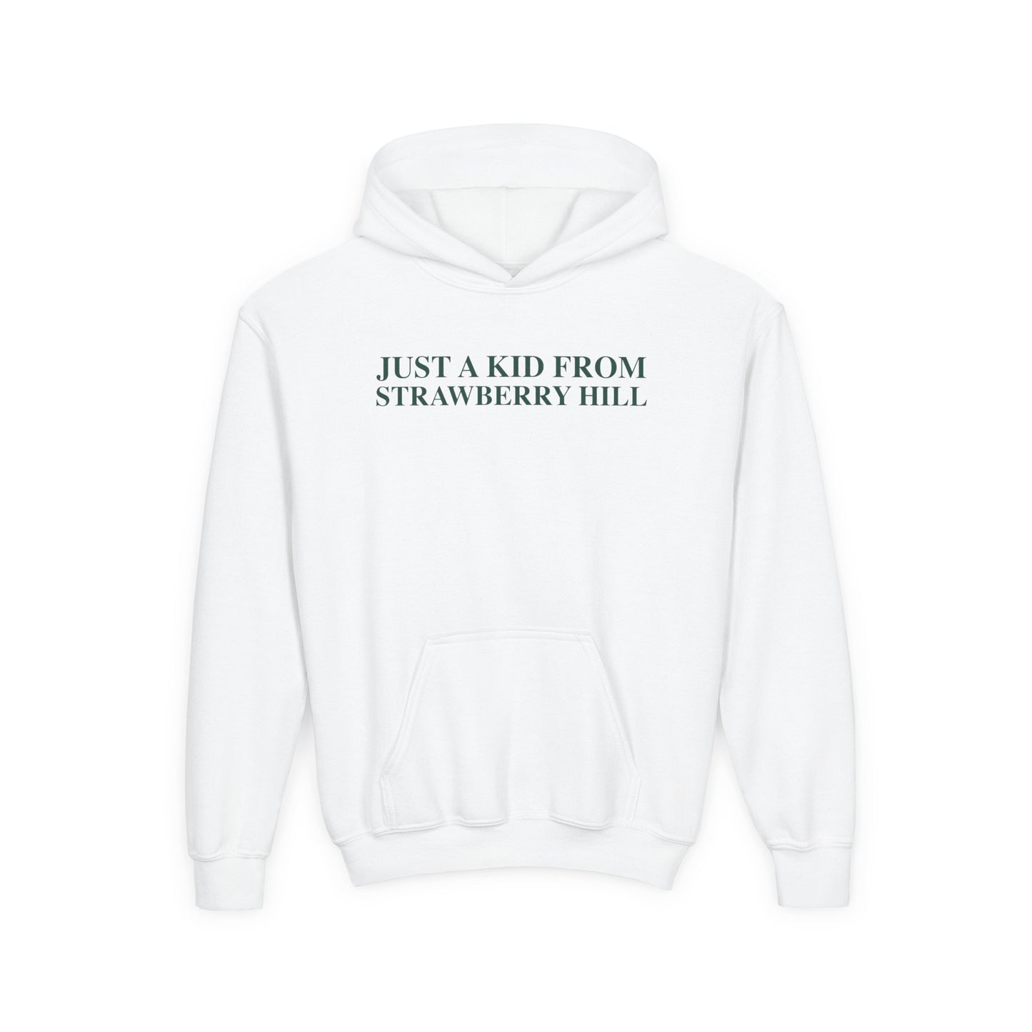 Just a kid from Strawberry Hill Youth Heavy Blend Hooded Sweatshirt
