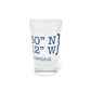 Newtown Coordinates Pint Glass, 16oz