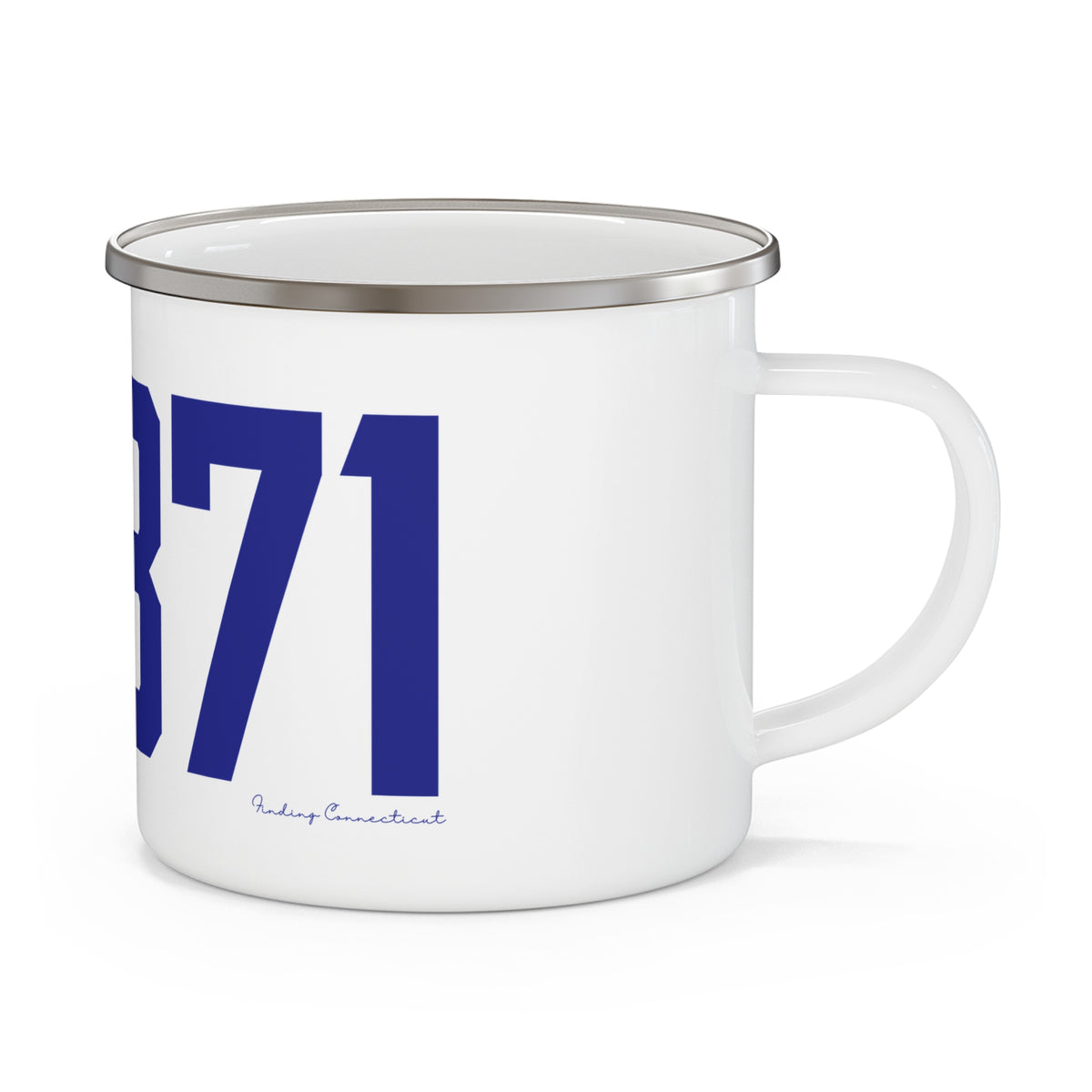 06371 Lyme Connecticut Zip Code Enamel Camping Mug