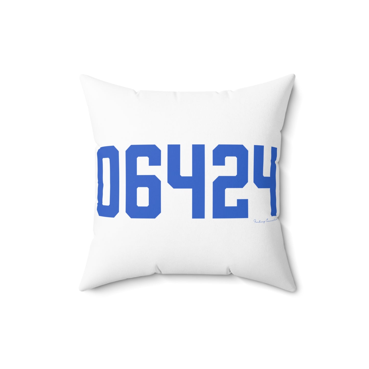 06464 East Hampton Connecticut Zip Code Spun Polyester Square Pillow