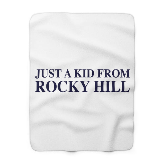Just a kid from Rocky Hill Sherpa Fleece Blanket