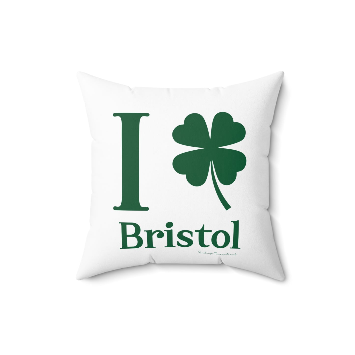 I Clover Bristol Spun Polyester Square Pillow