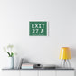 Vintage Exit 27 Merritt Parkway Sign Matte Canvas, Stretched, 1.25"