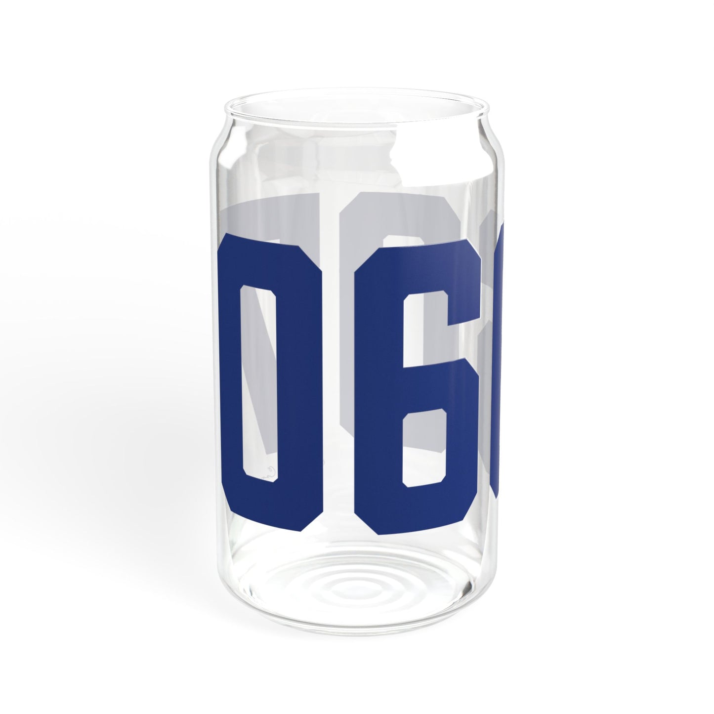 06607 Bridgeport Connecticut Zip Code Sipper Glass, 16oz