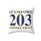 Stamford 203 Connecticut Spun Polyester Square Pillow