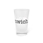 I Heart Greenwich. Pint Glass, 16oz