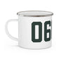 06082 Enfield Connecticut Zip Code Enamel Camping Mug