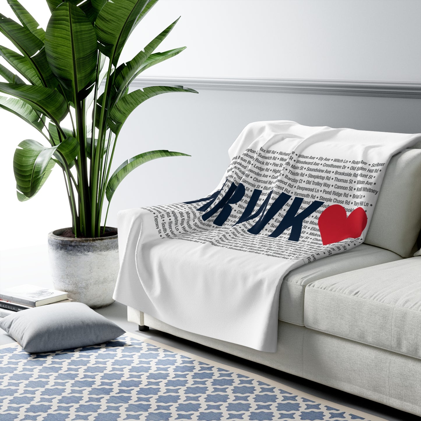 Norwalk Love  Sherpa Fleece Blanket