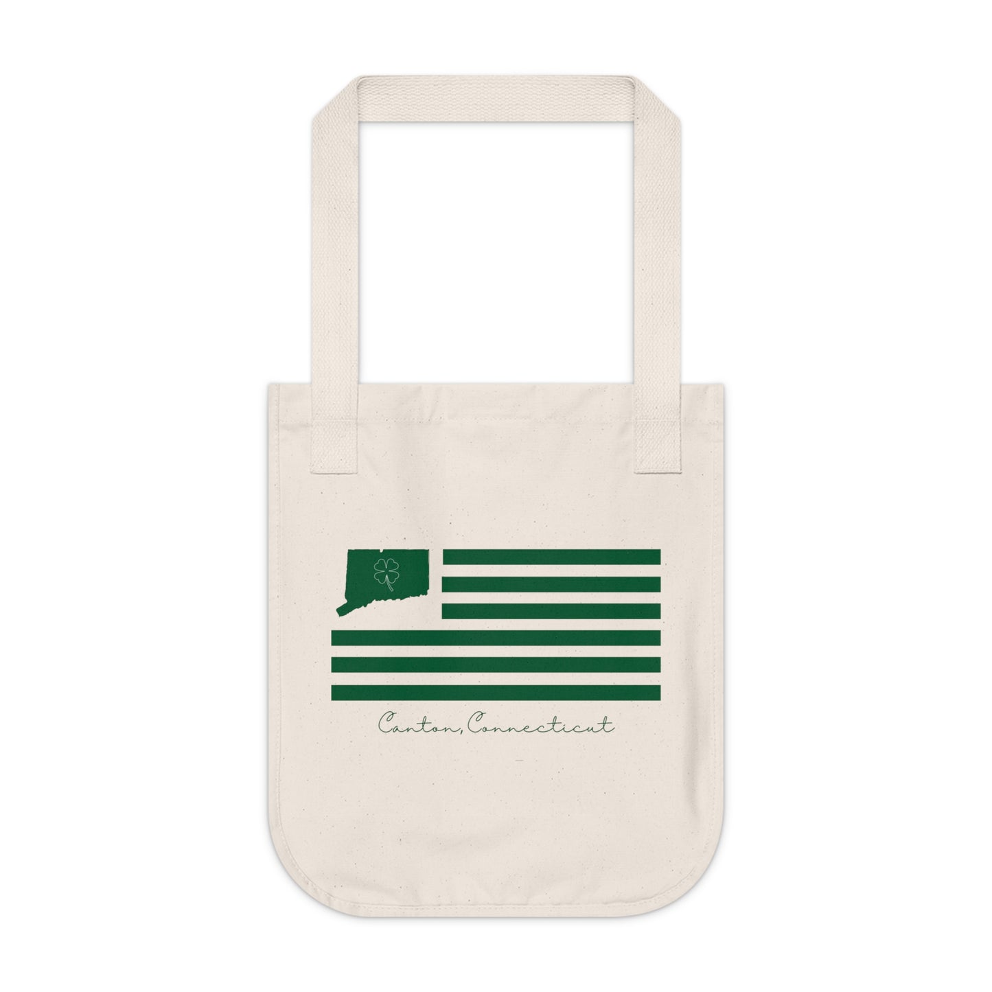 Canton St. Patrick’s Day Flag Organic Canvas Tote Bag