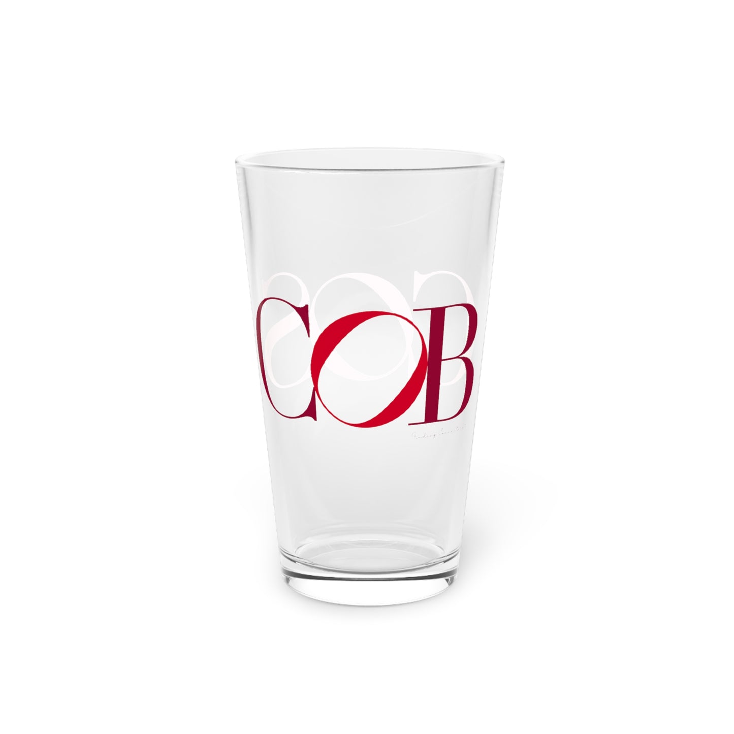 41 Tilt Cos Cob Pint Glass, 16oz