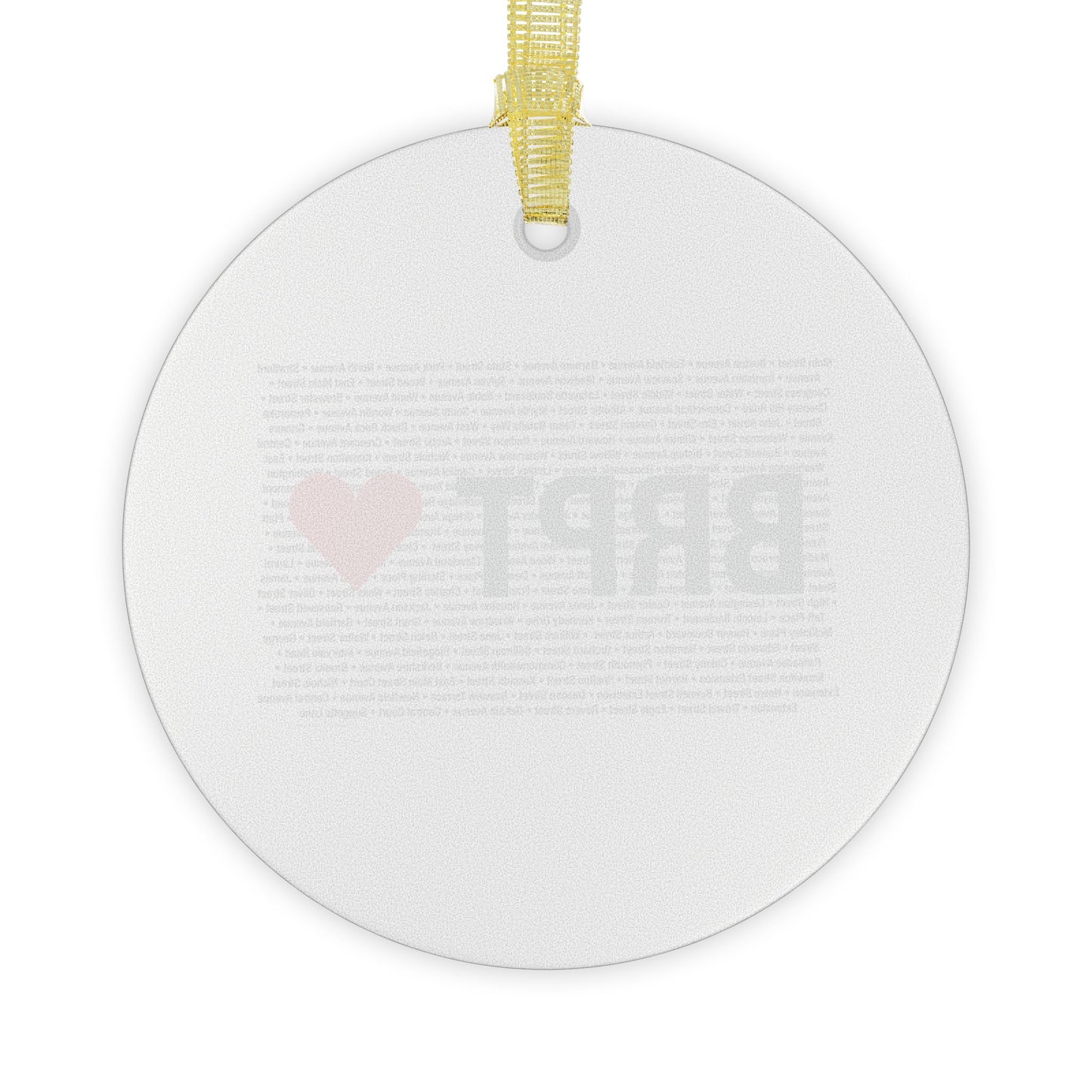 Bridgeport Love Glass Ornaments