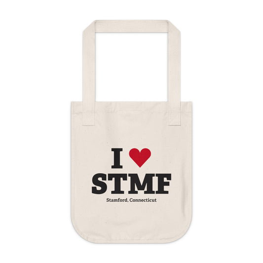 I Heart STMF Organic Canvas Tote Bag