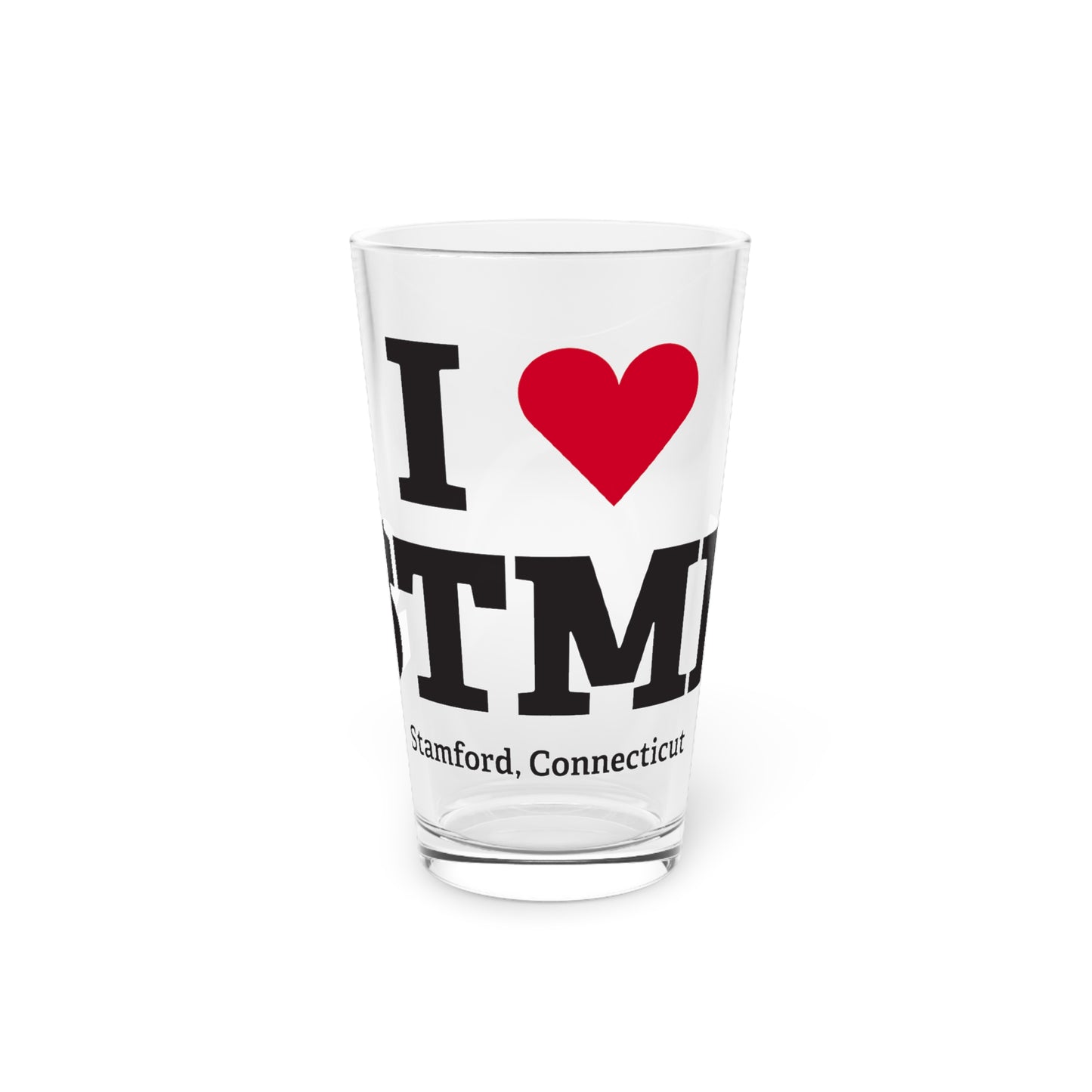 I Heart STMF Pint Glass, 16oz