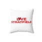 Love Stratfield Spun Polyester Square Pillow