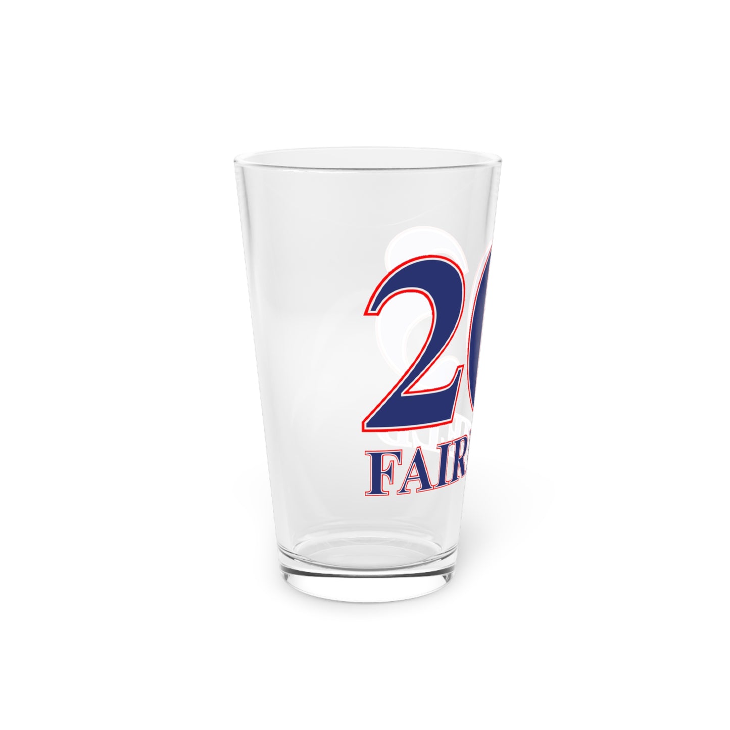 203 Fairfield Red, White & Blue Pint Glass, 16oz